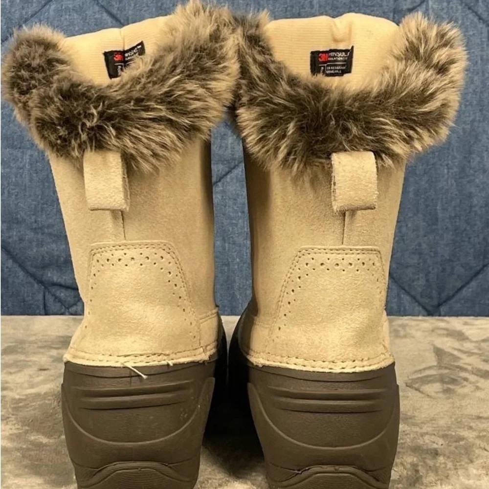 Northeast Outfitters Women's Wos Pac Winter Boots Sz 7 Ivory Thinsulate Gorpcore
